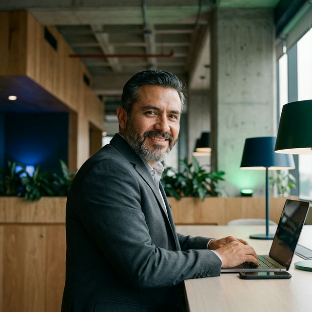 Consultor profesional trabajando